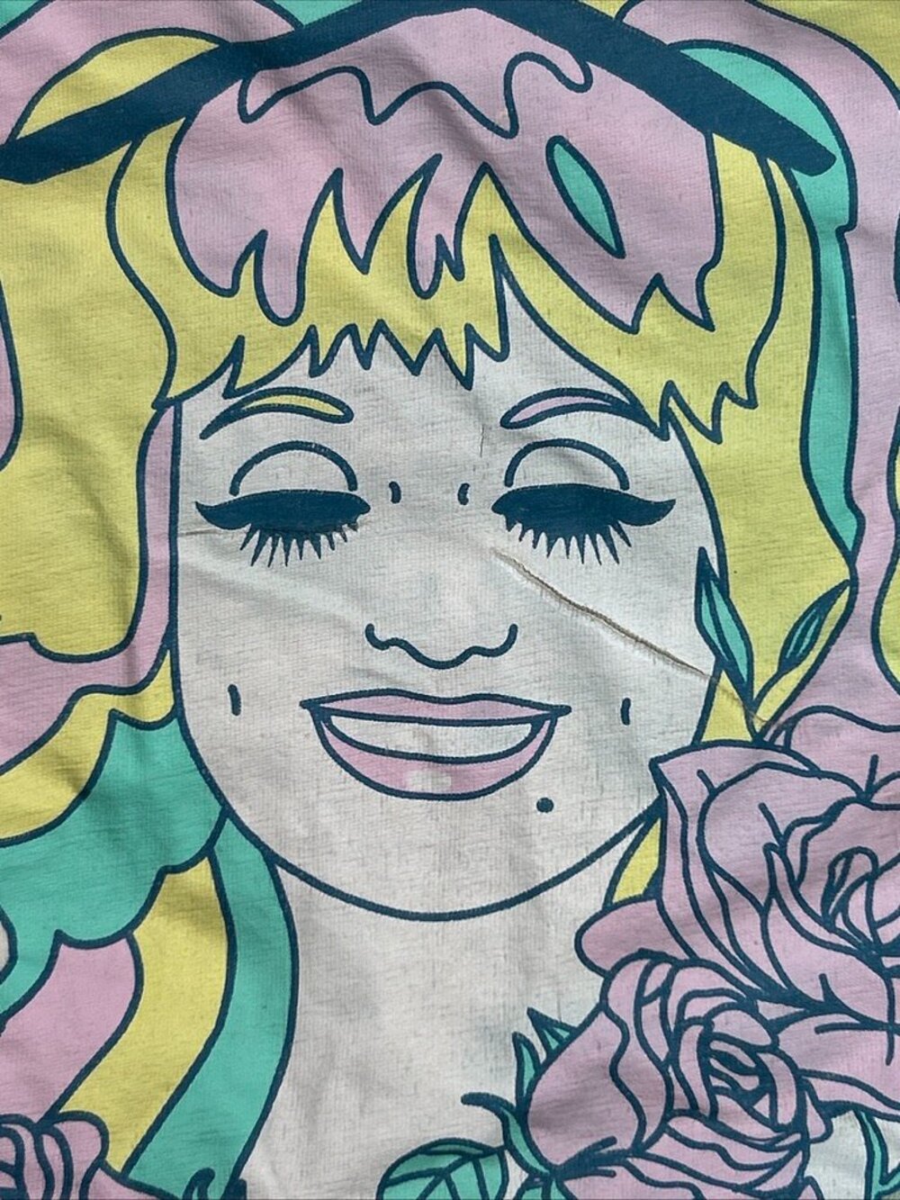 Dolly Parton What Would Dolly Do T-Shirt Women XS Tie Dye Music - Picture 3 of 6